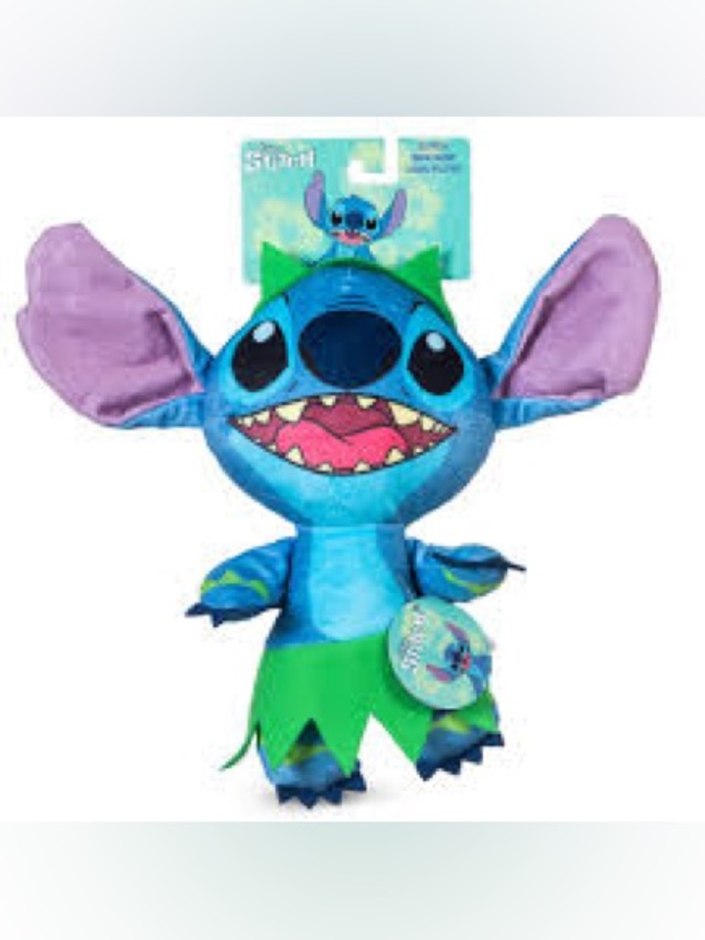 NWT- Disney Stitch Plush - Blue, Green, Pink Accents